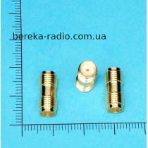 Перехідник гн. SMA - гн. SMA, gold, латунь