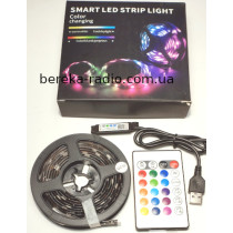 Стрічка RGB SMD5050/30, 5V, IP65, 2 метри, Bluetooth додаток, ІЧ пульт