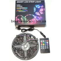 Стрічка RGB SMD5050/30, 5V, IP65, 5 метрів з музичним ІЧ контролером та пультом