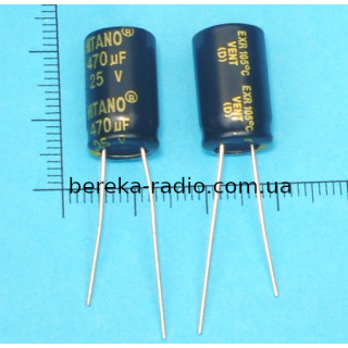 470 mF 25V EXR /10x16/ 105* Hitano, LOWESR