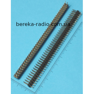 PLD-80 штирки двохрядні 2х40, крок 2.54mm