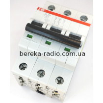 Автоматичний вимикач SZ203-C32 ABB, 3P 32A 6KA, тип C