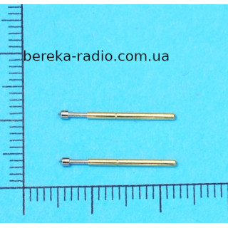 Підпужинений контакт Pogo Pin P75-E2 (діаметр голки 1.3mm, довжина 16.5mm)