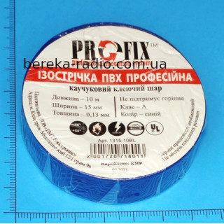Ізострiчка PVC ProFix (0.13x19mm, 10m) синя