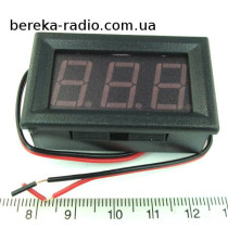 Вольтметр в корпусі 0.56`` DC 4.5-30V червоний 3-х розр. цифр. інд., DSN-DVM-568