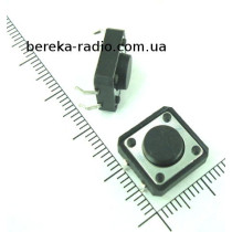 Тактова кнопка 4pin 12x12x5.0mm, шток 1.5mm /China