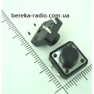 Тактова кнопка 4pin 12x12x7.0mm, шток 3.5mm /China