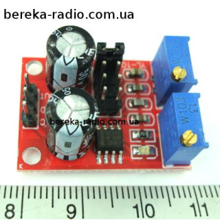 Генератор імпульсів на NE555 Ucc=5-15V, 1Гц-200кГц, два потенціометри