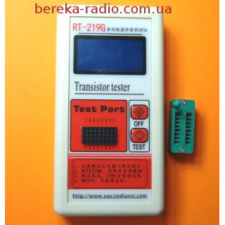 Тестер радіодеталей RT-219G (меню на рідній мові)