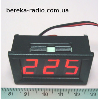 Вольтметр в корпусі 0.56`` AC 70-500V червоний 3-х цифр. інд.