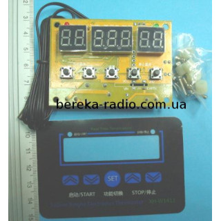 Терморегулятор цифровий DC12V XH-W1411, -19...99*C, 3 інд. 0.56``, датчик NTC10K на проводі 1м, Imax