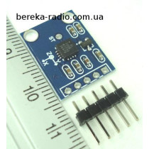 Датчик акселерометр трьохосьовий для Arduino GY-61 (на ADXL335), Ucc=3.3-5V, аналоговий вхід