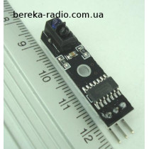 Датчик оптичний на відбивання для Arduino на TCRT5000 (вздовж осі плати), Ucc=3.3-5V