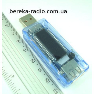 USB тестер KWS-V20 з LCD інд. (вольтметр, амперметр, ємність батареї)