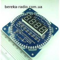 Годинник-термометр FC-209 з світлодіодами по колу