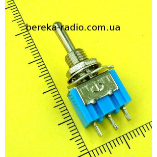 Тумблер MTS-103 (ON-OFF-ON), 3pin, 3A/250VAC