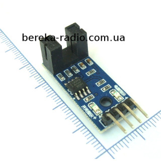 Датчик оптичний на відбивання для Arduino на TCRT5000 (поперек осі плати), Ucc=3.3-5V (для ви