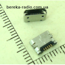 Гніздо micro USB B (№ 7), 5 pin монтажне MK5P-2
