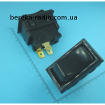 Перемикач клавішний AWS-06-103 (ON-OFF-ON) чорний, 3 pin, 20A, 12V