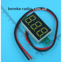Вольтметр без корпусу 0.36`` DC 4.5-30V зелений 3-х цифр. інд.