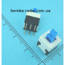 Мікрокнопка 6pin 8x8x17.5 з фіксацією, 30V, 0.1A, Китай