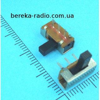 Мікроперемикач повзунковий SK-12F04(1P2T), 3 pin, 2 положення, 50V, 0.5A, HT