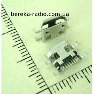 Гніздо micro USB B (№ 11), 5 pin, 4 виводи