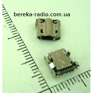 Гніздо micro USB B (№ 18), 5 pin, 4 виводи