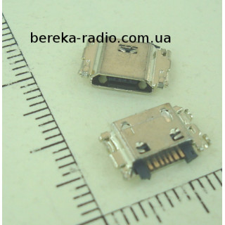 Гніздо micro USB B (№ 32), 7 pin, 4 виводи