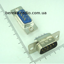 DB-9 (штекер 9 pin, монтажний, під пайку) 2.0231