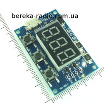Генератор прямокутних імп. HW-0515, 2 канали, 3-х симв. інд., 1 - 30V, ШІМ, підтримка micro USB 5.0V