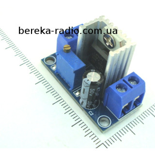 Перетворювач DC-DC понижаючий на LM317 (Uвх=4.2-40V, Uвих=1.2-37V, Iвих=1.5A, плата 35x16x21мм)