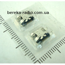 Гніздо micro USB B (№ 19), 5 pin, 4 виводи