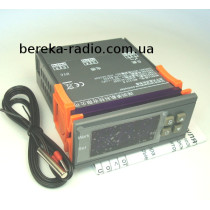 Терморегулятор цифровий AC220V MH-1210W, -50...+110*C, інд. 0.56`` червоний, датчик NTC на проводі 1