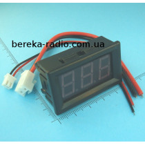 Амперметр в корпусі 0.56`` DC 0 - 10A червоний 3-х цифр. LED інд.