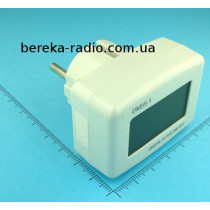 Вольтметр в корпусі  AC 80 - 500V DМ55-1 з LCD інд. синя підсвітка, 60x56x41mm, білий корпус, в розе