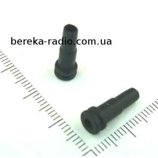 Хвостик 4mm для роз`ємів 3.5mm Sennheiser, чорний
