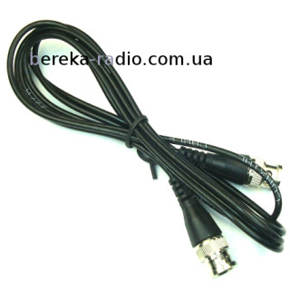 Шнур шт. BNC - шт. BNC, Cu, d=4mm, чорний, 2м