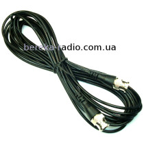 Шнур шт. BNC - шт. BNC, Cu, d=4mm, чорний, 5м