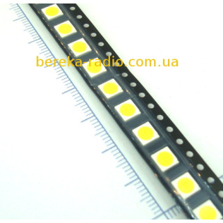 Світлодіод SMD 5050 жовтий, економ, 3-х крист, 1200 mcd, 590 nm, 120*, SB-SMD-5050yellow
