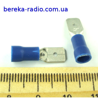 ST-030/B (клема штекер 6.3 x 0.8mm, 1.5-2.5mm2, синя)