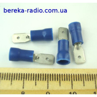 ST-031/B (клема штекер 4.8x0.5mm, 1.5-2.5mm2, синя)