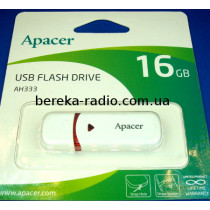 USB Flash 16GB Apacer AH333, USB 2.0, white