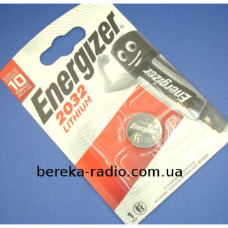 Батарея CR2032 Energizer Lithium Cell, 3V, блістер