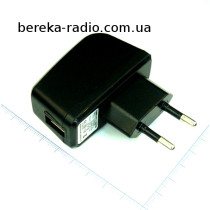 Зарядний пристрій 220V Etale з USB виходом, 1.8A, чорний, LC-H050200