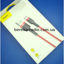 Шнур Baseus Cafule шт. microUSB - шт. USB 2.4 A, 1m, red, коробка
