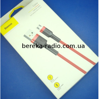 Шнур Baseus Cafule шт. microUSB - шт. USB 2.4 A, 1m, red, коробка