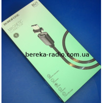Шнур магнітний Borofone BU1 шт. microUSB - шт. USB 2.0 AF, 1m, black, коробка