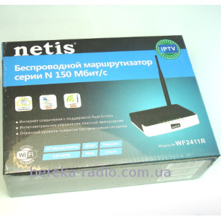 Безпровідний маршрутизатор Netis WF2411R (150 Mbps, 1-WANport, 4-LAN port, 802.11 b/g/n, VLAN/IPTV,