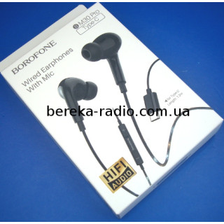 Навушники + мікрофон Borofone BM30 Pro (роз`єм Type-C), black, картонова коробка